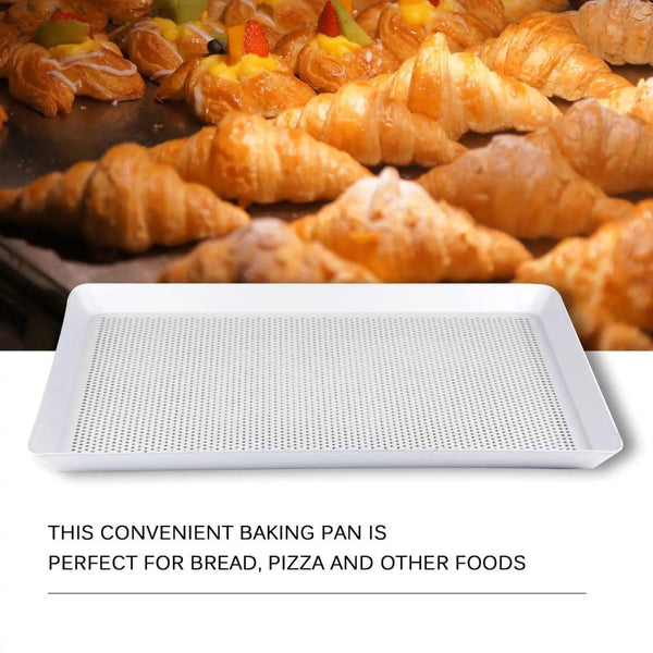 Baking Tray 2 Pieces Rectangular Perforated Oven Pastry Sheet Pan With Hole Baking Trays