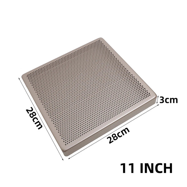 Baking Tray Silver Square Non Stick Oven Toaster Pastry Sheet Pan With Hole For Bakeware Baking Trays