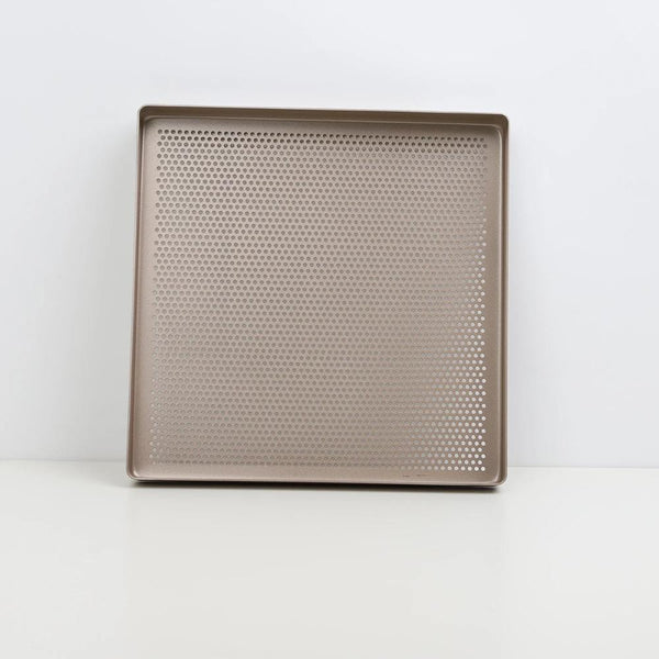 Baking Tray Silver Square Non Stick Oven Toaster Pastry Sheet Pan With Hole For Bakeware Baking Trays