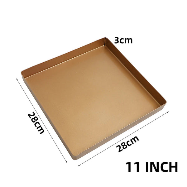 Baking Tray Golden Square Non Stick Oven Toaster Pastry Sheet Pan For Kitchen Bakeware Baking Trays