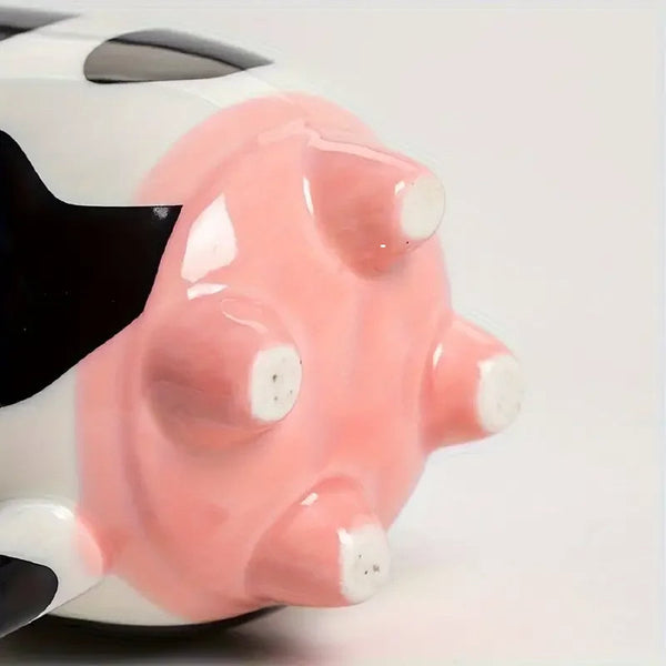 Ceramic Coffee Mug With Cow Print For Hot Beverages Drinkware Collection Mugs