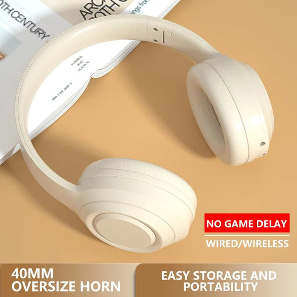 Pink Dr58 Bluetooth Headphone With Microphone Noise Reduction Foldable Headset Headsets