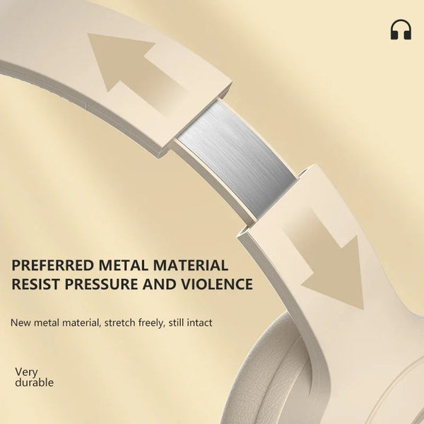 Headphone Black Dr58 Bluetooth Microphone Noise Reduction Foldable Headset Headsets