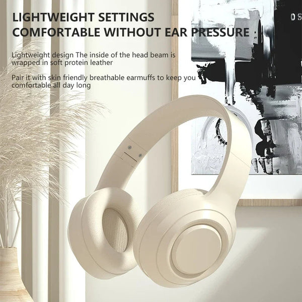 Pink Dr58 Bluetooth Headphone With Microphone Noise Reduction Foldable Headset Headsets