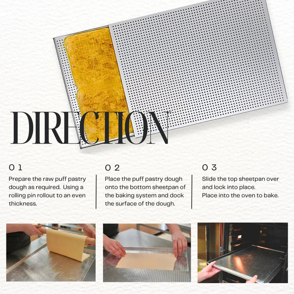 Baking Tray Black Rectangular Perforated Oven Pastry Sheet Pan For Baking Trays