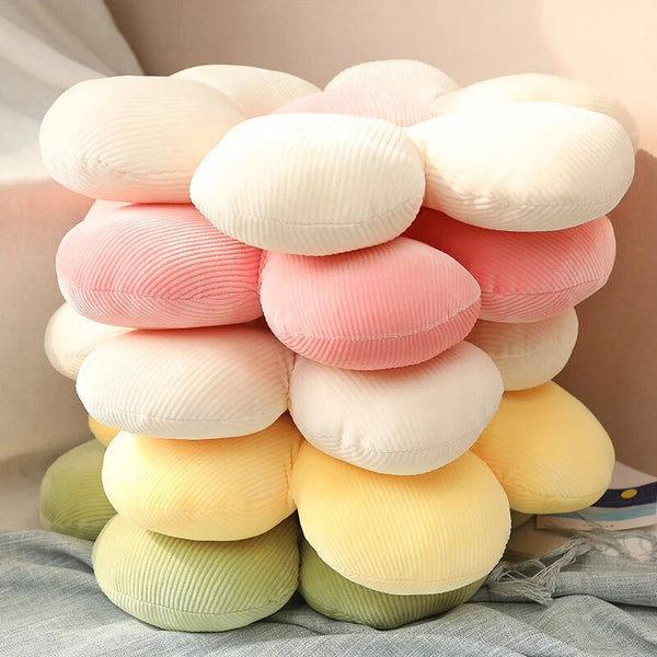 Plush Pillow Green Flower Shape Stuffed Soft Seat Cushion Decor 50 55Cm Cushions & Decorative Pillows
