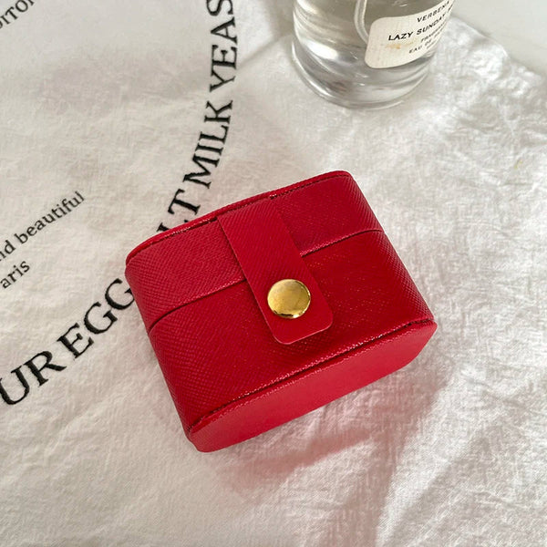 Veile Studios Jewelry Storage Mini Ring Box Portable Organizer Display Travel Leather Earring Necklace Holder Jewellery Holders & Organisers