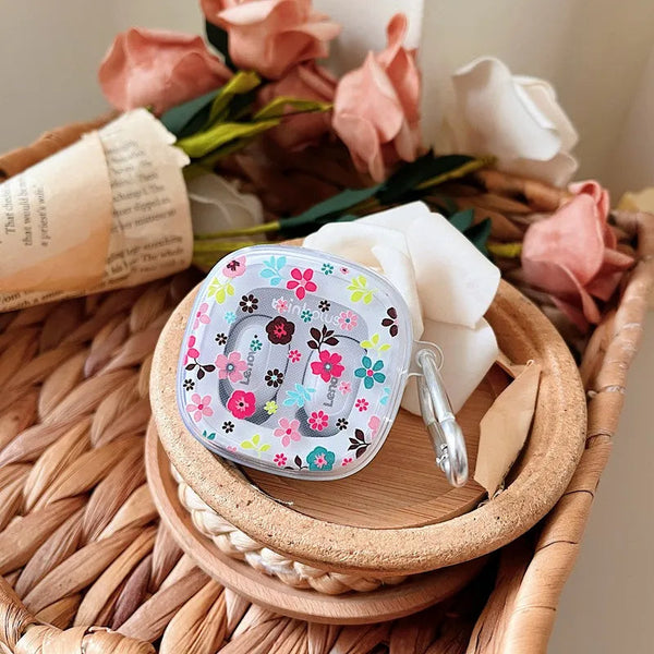 Earphone Case Colored Blooming Flower For Lenovo Xt62 Tws Earbud Cases