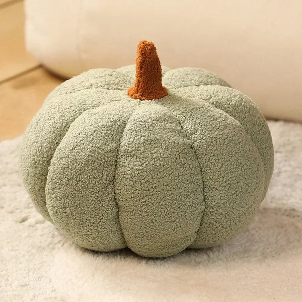 Throw Pillows Light Green Lamb Fleece Pumpkin Plush Toys For Decor Sleeping Cushions & Decorative Pillows