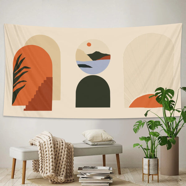 Tapestry Abstract Art 150X130cm Psychedelic Scene Bohemian Decorative Sheet Tapestries