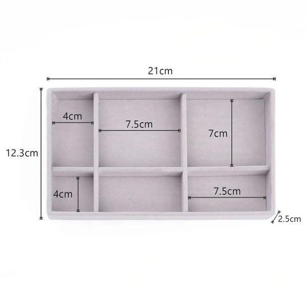 Veile Studios Jewelry Storage Grey Design Display Tray Drawer Jewellery Holder For Rings Earrings Necklaces Bracelets Jewellery Holders & Organisers