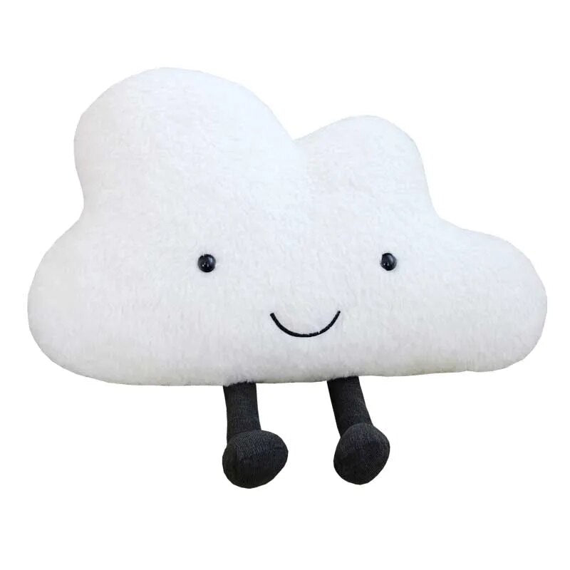 Plush Cloud Shape Pillow With Legs Soft Cushion For Decor Comfort Cushions & Decorative Pillows