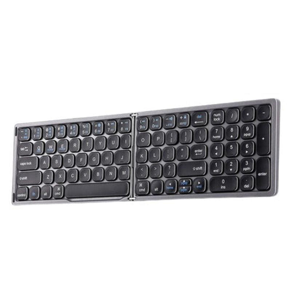 Bluetooth Keyboard Black Foldable Ergonomic Compact Wireless Computer Laptop Keys Keyboards & Keypads