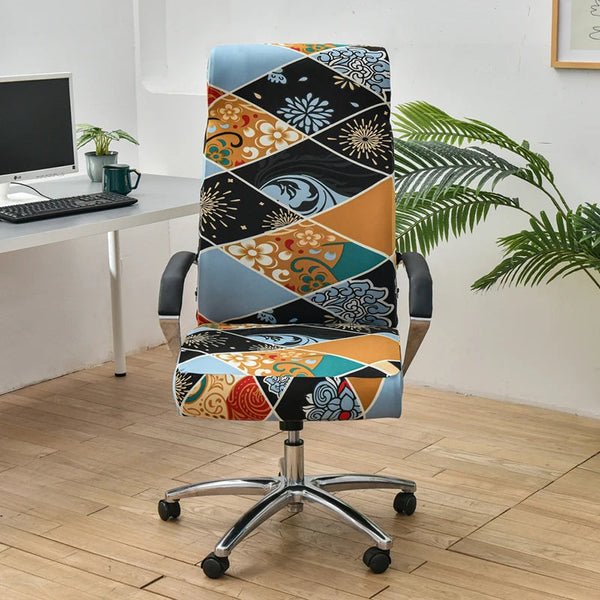 Office Chair Cover All Seasons Design Medium Non Slip Rotating Seat Case Universal Armrest Protector Slipcovers