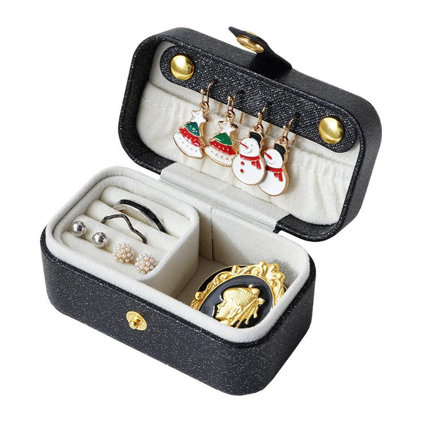 Veile Studios Jewelry Storage Ring Box Portable Organizer Display Travel Mini Gift Case Leather Jewellery Boxes