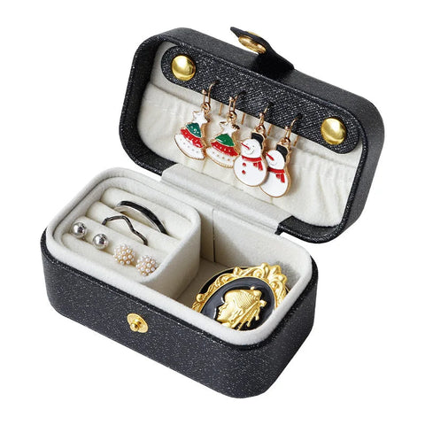 Veile Studios Jewelry Storage Ring Box Portable Organizer Display Travel Mini Gift Case Leather Jewellery Boxes
