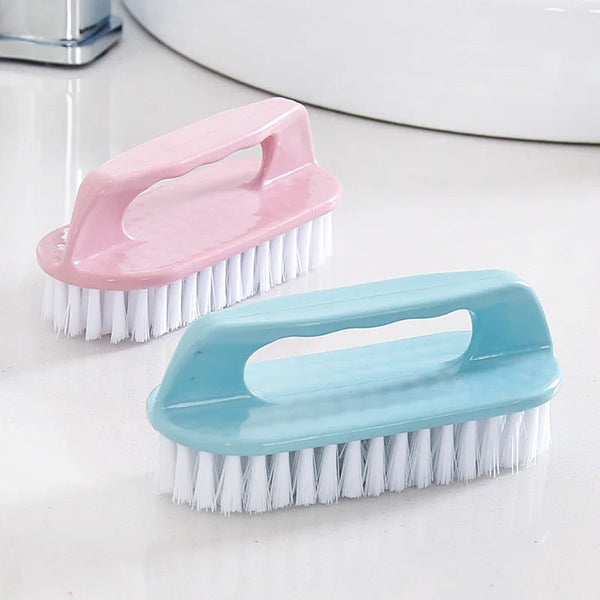 Laundry Brush Pink Long Multi Functional Cleaning Washing Flexible Scrub Tool Cleaning Brushes