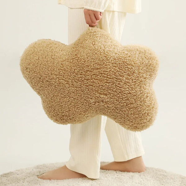 Plush Pillow Brown Cloud Shape Stuffed Soft Seat Cushion Room Decor Cushions & Decorative Pillows