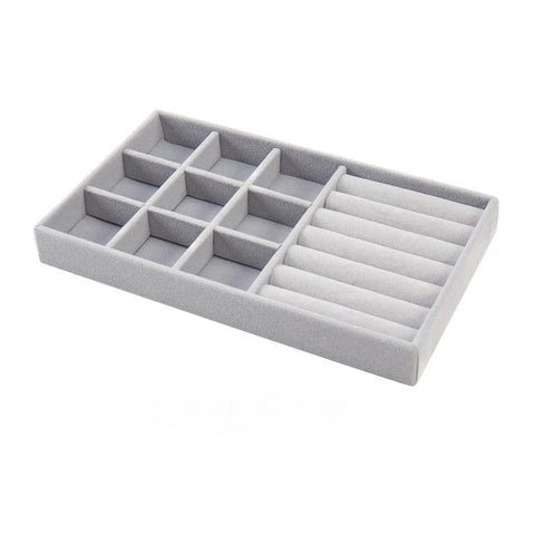 Veile Studios Jewelry Storage Gray Design Display Tray Drawer Jewellery Holder For Rings Earrings Necklaces Bracelets Jewellery Holders & Organisers