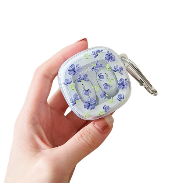 Earphone Case Violet Flower For Lenovo Xt62 Tws Soft Tpu Transparent Headset Cover Earbud Cases