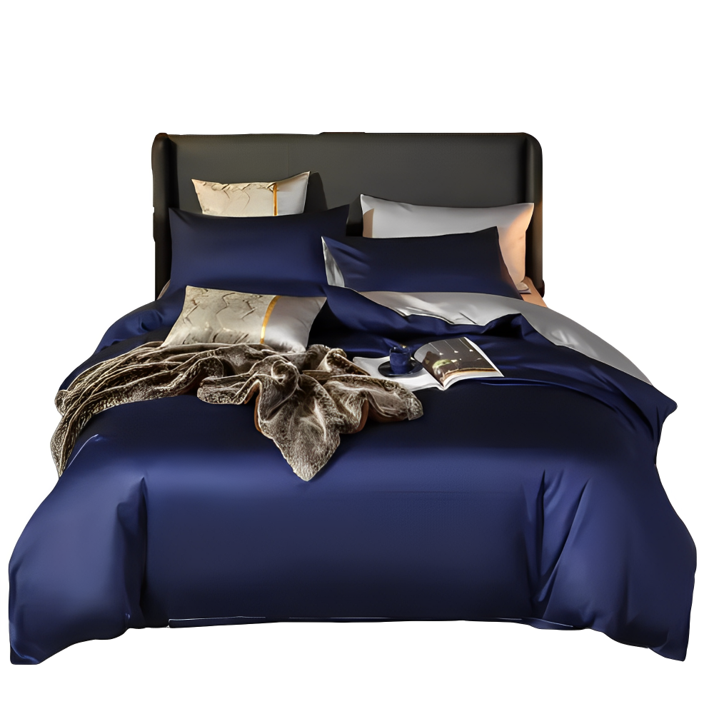 Duvet Comforter Set Uk King Navy Blue Light Grey Egyptian Cotton Thick Blanket King Comforter Sets