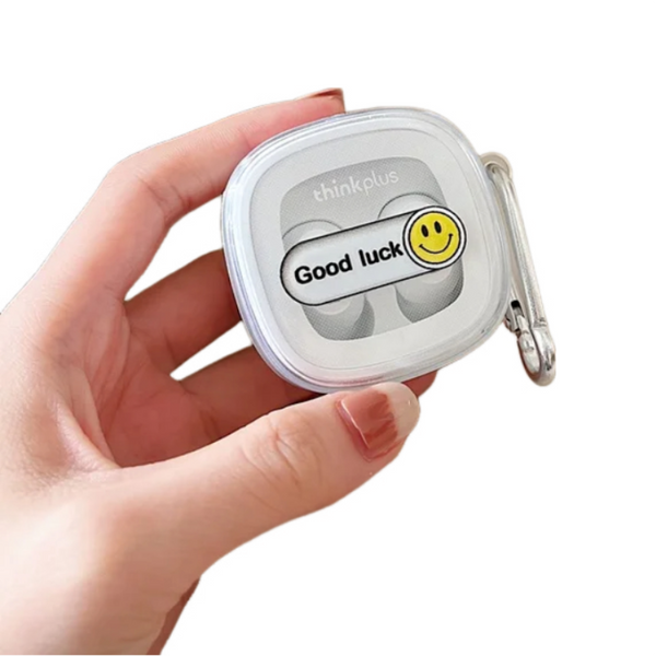 Earphone Case Good Luck Smile For Lenovo Xt62 Tws Soft Tpu Transparent Cover Earbud Cases
