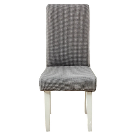 Chair Cover Grey Corn Kernels Waterproof Universal Size For Dining Room Slipcovers