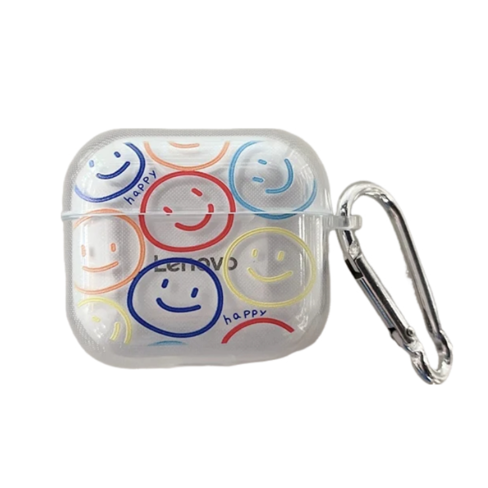 Earphone Case Colored Smiles For Lenovo Lp40 Pro Tws Headphone Protective Charging Box Earbud Cases