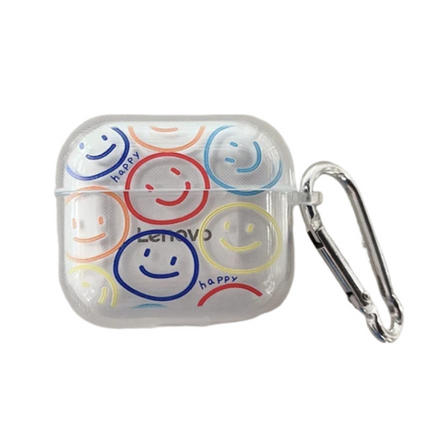 Earphone Case Colored Smiles For Lenovo Lp40 Pro Tws Headphone Protective Charging Box Earbud Cases