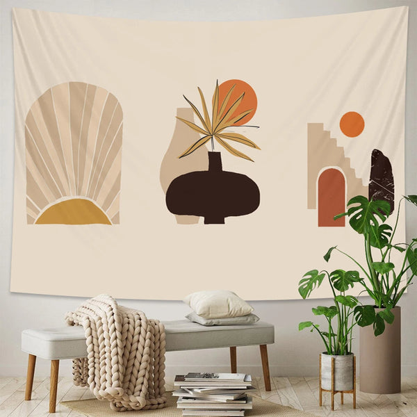 Tapestry Abstract Painting 150X130cm Psychedelic Scene Art Bohemian Decorative Sheet Tapestries