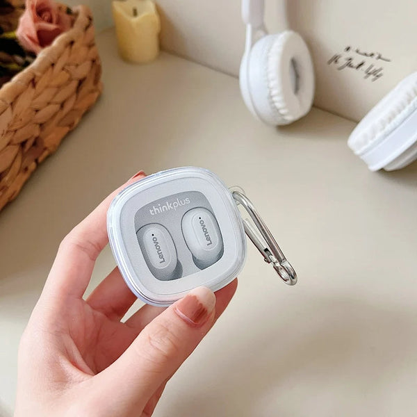 Earphone Case Transparent For Lenovo Xt62 Tws Soft Tpu Headset Cover Earbud Cases