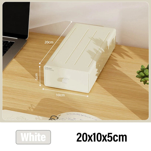 Storage Box White 20 Centimetre X 10 5 Desktop Organizer Storage Boxes