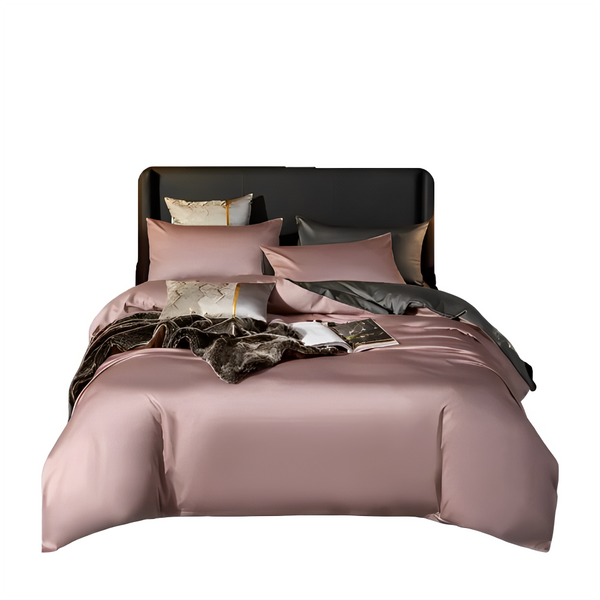 Duvet Comforter Set Double Pink Deep Grey Egyptian Cotton Thick Blanket Bedspread Double Bed Comforters