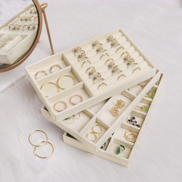 Veile Studios Jewelry Storage Beige Design Display Tray Drawer Jewellery Holder Jewellery Holders & Organisers