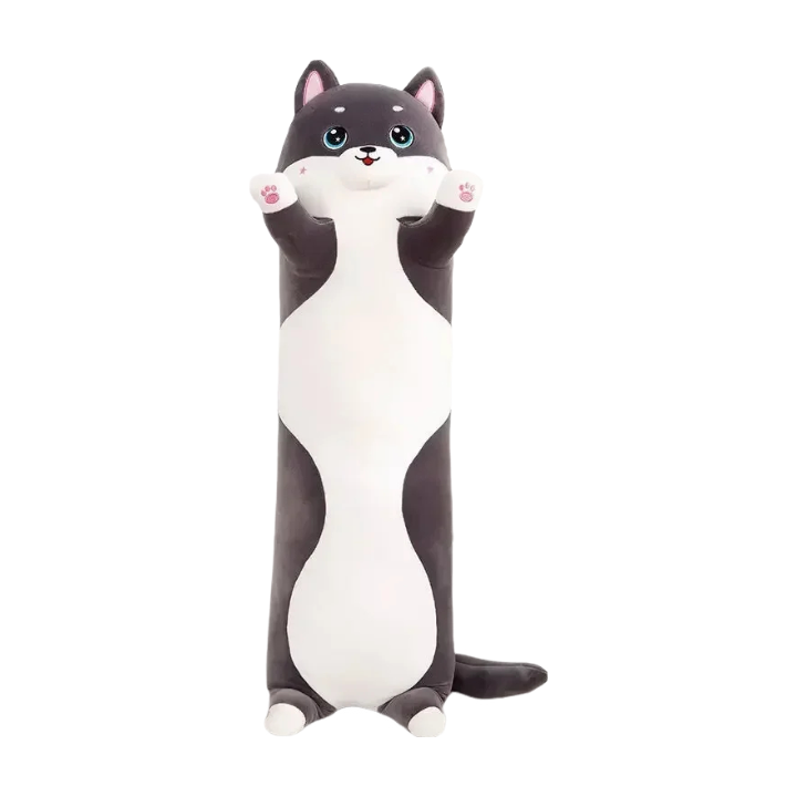 Side Sleeping Body Pillow Black Husky Long For Children Adults Pillows