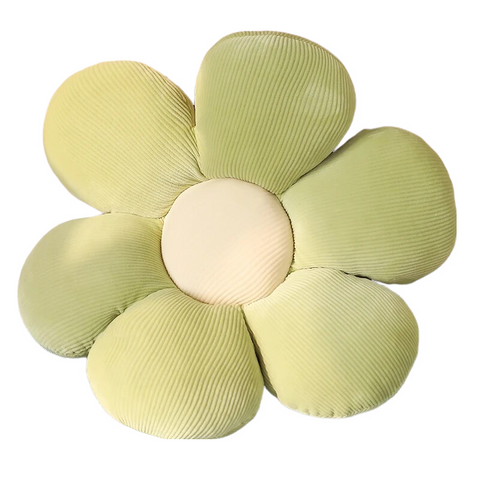 Plush Green Flower Shape Stuffed Soft Pillow Seat Cushion Room Decor 30 35Cm Cushions & Decorative Pillows