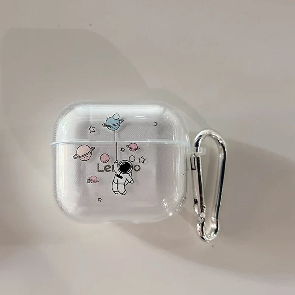 Earphone Case Floating Astronaut For Lenovo Lp40 Pro Tws Headphone Earbud Cases