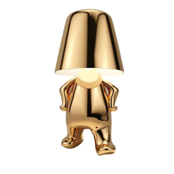 Hotel Lightning Lamp Rechargeable Gold Little Man Standing Table Led Night Lamps