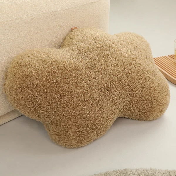 Plush Pillow Brown Cloud Shape Stuffed Soft Seat Cushion Room Decor Cushions & Decorative Pillows