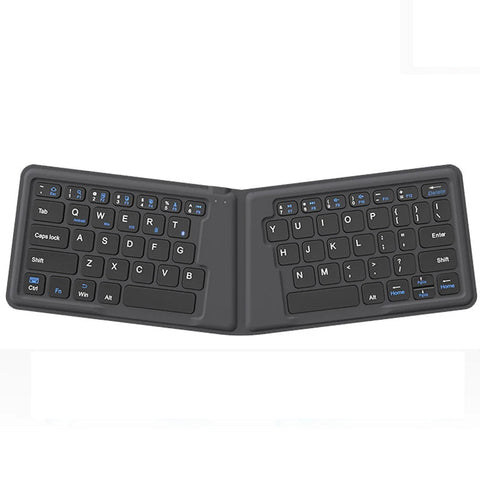 Bluetooth Keyboard Black Folding Ergonomic Portable Wireless Computer Laptop Keys Keyboards & Keypads