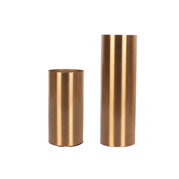 16Cm Maxery Gold Iron Flower Vase Tabletop Decor Sculptures Figurines Sculptures & Figurines