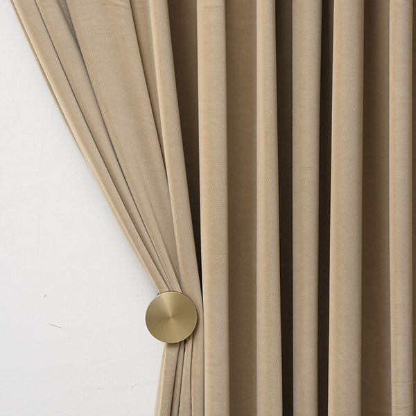 500 Centimetre Light Pawn High Quality Modern Velvet Blackout Curtains For Living Room Bedroom Dining Luxury Drape Curtains & Drapes