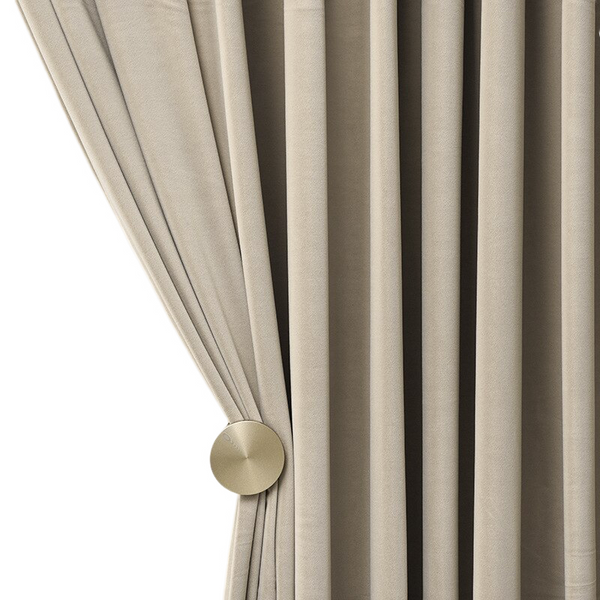 300Cm Beige High Quality Modern Velvet Blackout Curtains For Living Room Bedroom Dining Window Drape Curtains & Drapes