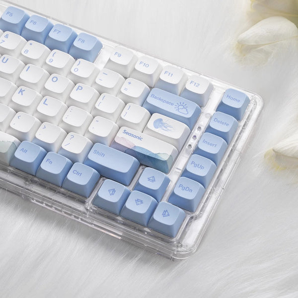 Keycap Keyboard Powder Blue 133 Keys Customised Sublimation For Mechanical Keyboards Keyboards & Keypads