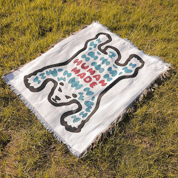 Polar Bear Throw Blanket Sofa Couch Bed Cover Outdoor Camping Mat Tapestry Tapestries