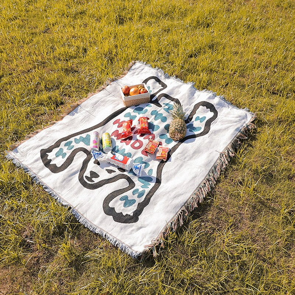 Polar Bear Throw Blanket Sofa Couch Bed Cover Outdoor Camping Mat Tapestry Tapestries