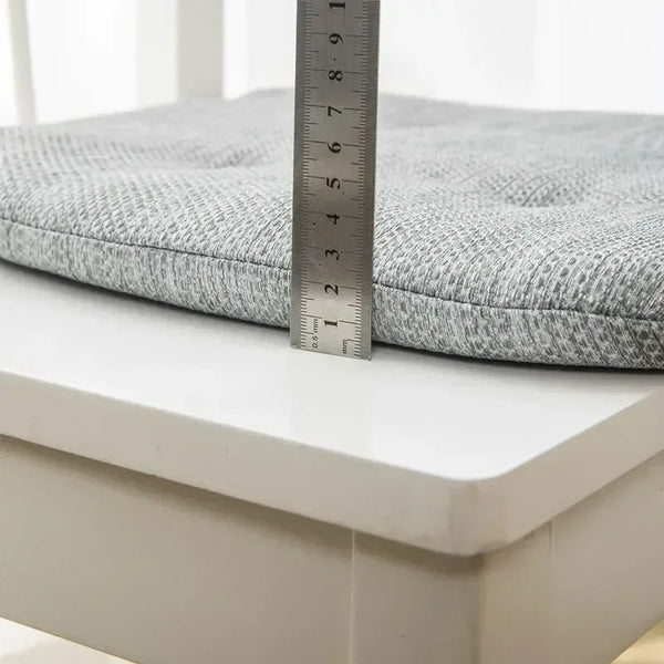 Chair Cushion With Straps Light Gray Seat Pad Mat For Dining Room Outdoor Garden Cushions & Decorative Pillows