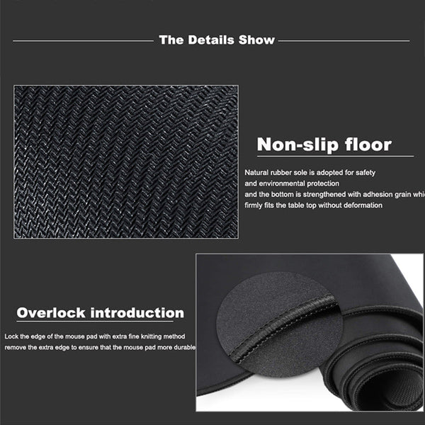 Mouse Pad Brown 400X900x5mm Persian Rug Full Desk Mat Gaming Rubber Protector Desk Mats