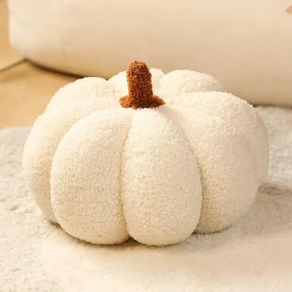 Throw Pillows White Lamb Fleece Pumpkin Plush Toys For Decor 20Cm Cushions & Decorative Pillows
