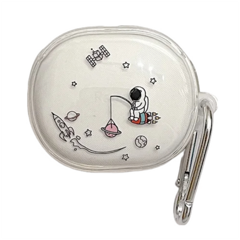Earphone Case Planet Fishing Astronaut For Redmi Buds 4 Soft Protective Earbud Earbud Cases